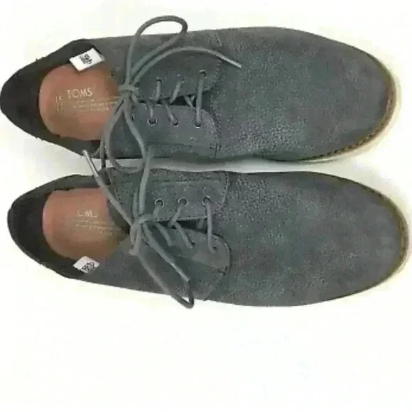 TOMS Preston Casual Oxford Gray Men's US Size 8M MSRP $99.95