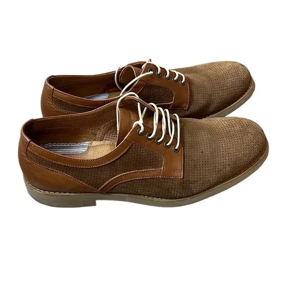 Johnston & Murphy Perforated Suede Oxford. Men’s shoes. Sz10.5. EUC.