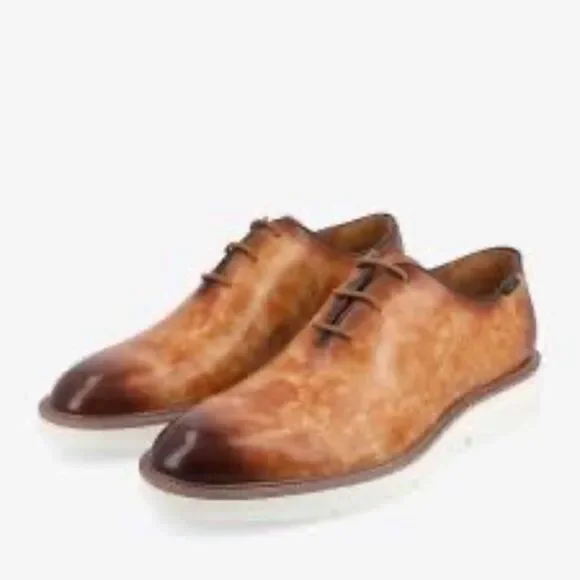 Taft‎ 365 Men's Model 101 Wholecut Oxfords Walnut Ombre Leather Size 11