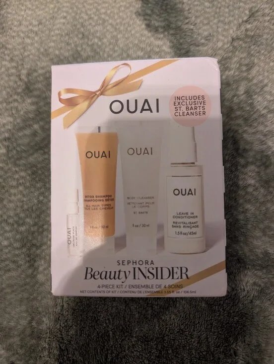 OUAI Beauty Insider 4-Piece Hair Care Set - Yellow/White