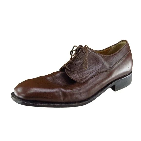 Nordstrom Men Size 8 D Brown Leather Oxford‎ Dress Shoes Classic Formal Style