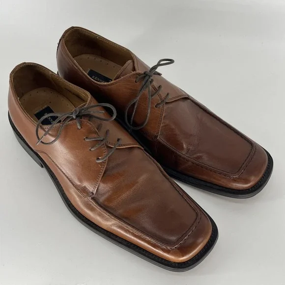 Kenneth Cole New York Men's Brown Leather Oxford Dress Shoes Size 10 -‎ M71174
