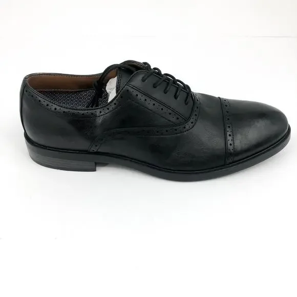 FAIRLANE & SONS Mens Feawin Flex Oxford Shoes 12 Black Stitchfix Leather NWOB