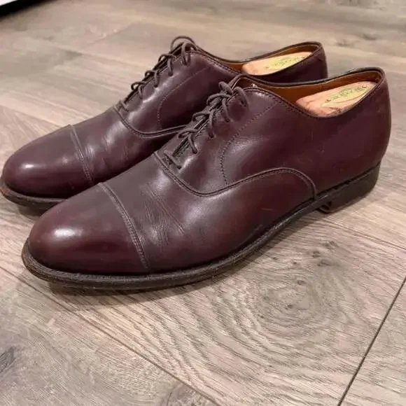 Alden 684 Cap Toe Oxford Burgundy Cordovan Shoes size 12 B/D