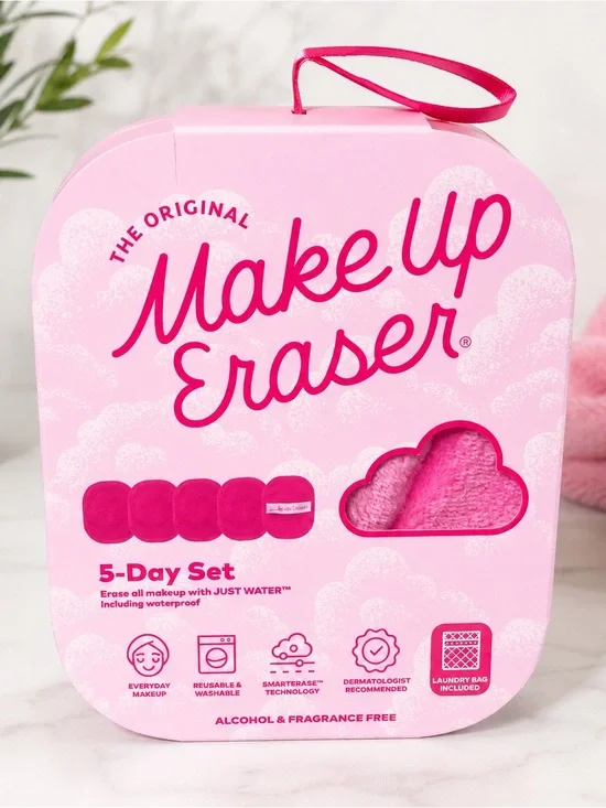 The Original MakeUp Eraser Pink 5-Day Set – New