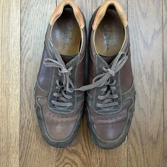 Cole Haan Men’s Air Griffin Brown Leather Casual Lace-Up Shoes‎ Size 11