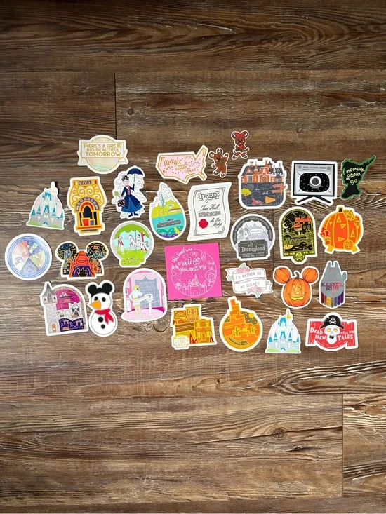 Bundle of 29 Disney Themed Stickers
