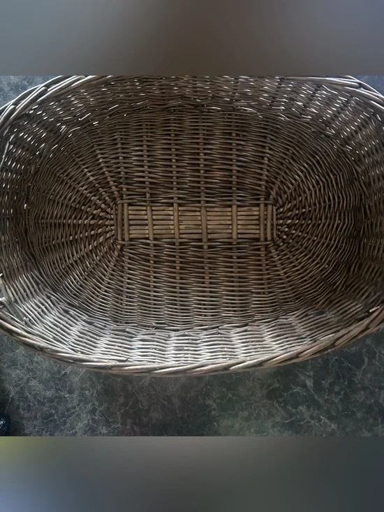 Woven Brown Decorative Wicker Basket - Home Accents