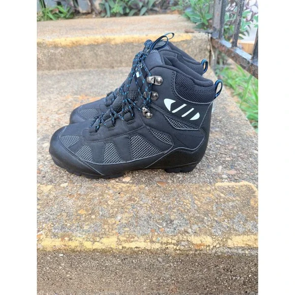 Whitewoods NNN Cross Country Ski Boots Black Blue‎ Thinsulate EUR 38 Mens 6