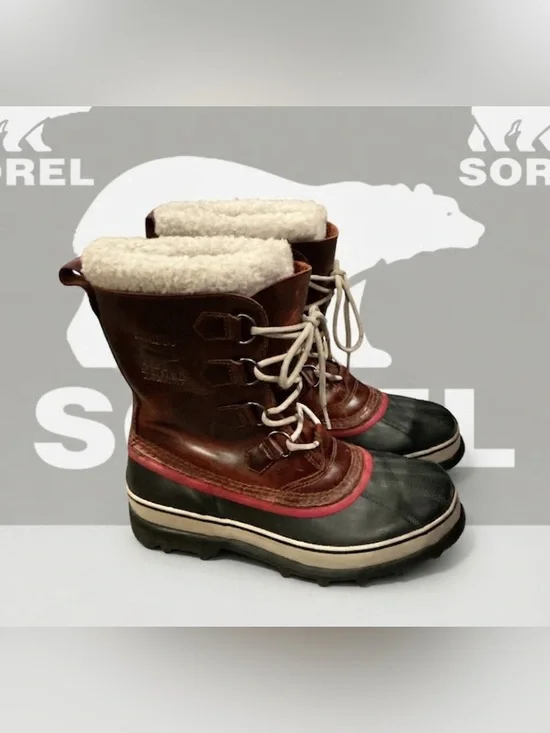 Authentic Sorel signature designer Caribu waterproof winter boots sz men's 8