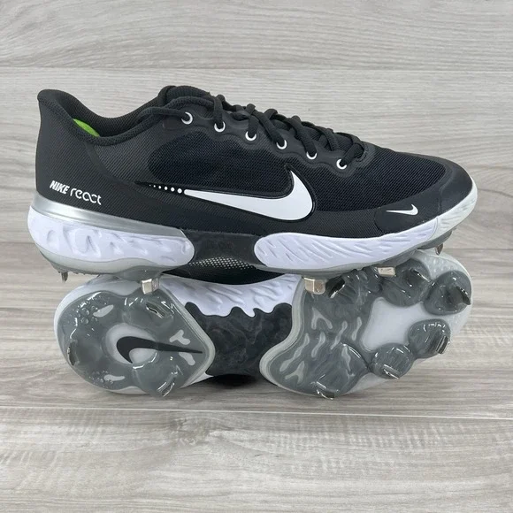 Nike Alpha Huarache Elite 3 Low Men Sizes 10.5 Black Baseball Cleats CK0746-001