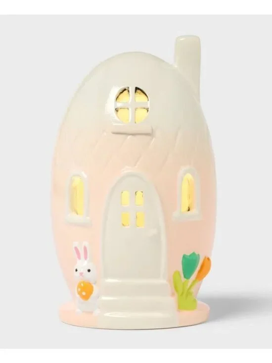 Target Lighted Polyresin Easter Egg Shaped House Lamp Spritz™ Decor