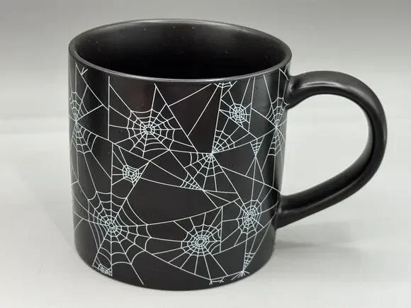 Target Hyde & Eek! Black Spider Web Halloween Mug