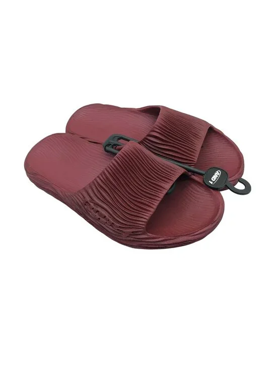And1 Mens Mirage Sandals Slides Rubber Textured Burgundy Red 10