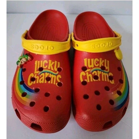 Crocs Lucky Charms Classic Clog Magically Delicious size Men's 11 Women’s 13 Red