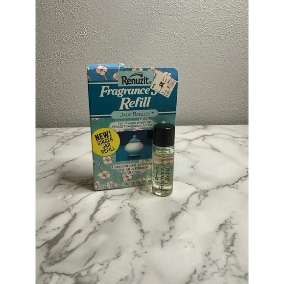 Renuzit Fragrance Jar‎ Only Refill. Jade Breezes. 1992. New In Box. 0.17oz