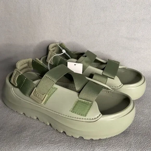 UGG Men's Sandals Size 9‎ Shaded Clover Green Stratus Lightweight Molded 1153078