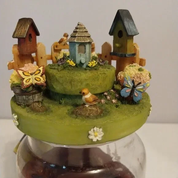 Yankee Candle Birdhouse Candle Topper Stay-On Lid Built-In Snuffer Farmhouse New
