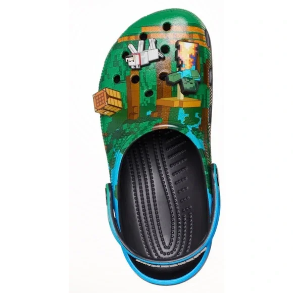 Crocs Minecraft Classic Clog Men's 11 Single Left Shoe Replacement NEW 210829