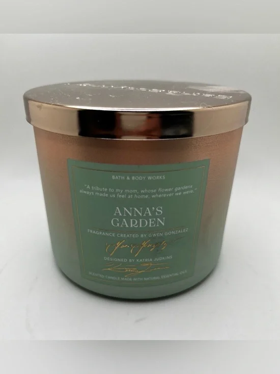Bath & Body Works: 14.5 Oz 3-Wick Candle: Anna’s Garden