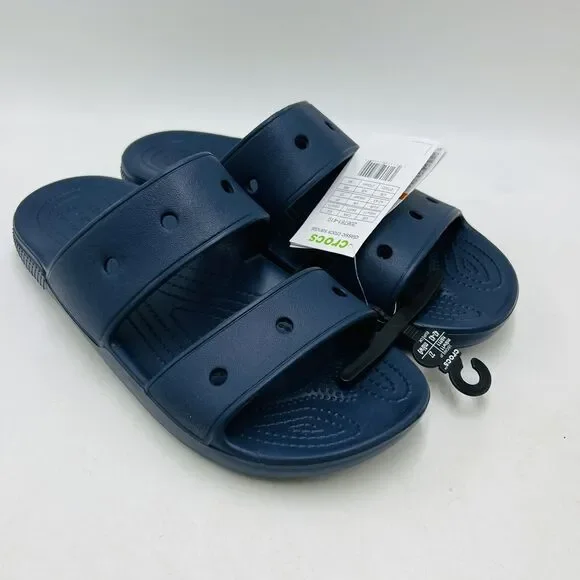 Crocs Men's 9 Women's 11 Classics Crocs Sandals Blue Slip On NWT