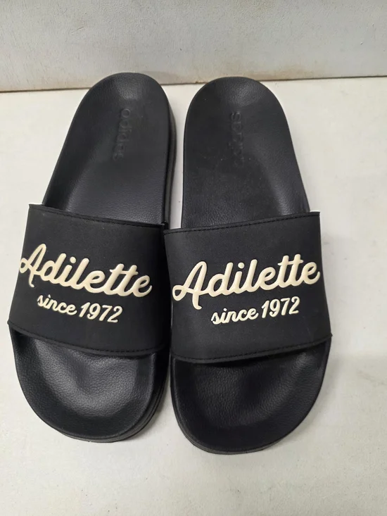 adidas Adilette Shower Slides Mens US 10 Black Since 1972 Cloudfoam GW8747