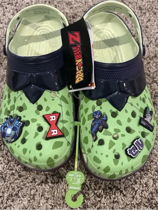 CROCS Men’s Green Dragon Ball Z Character Clogs-Size 11