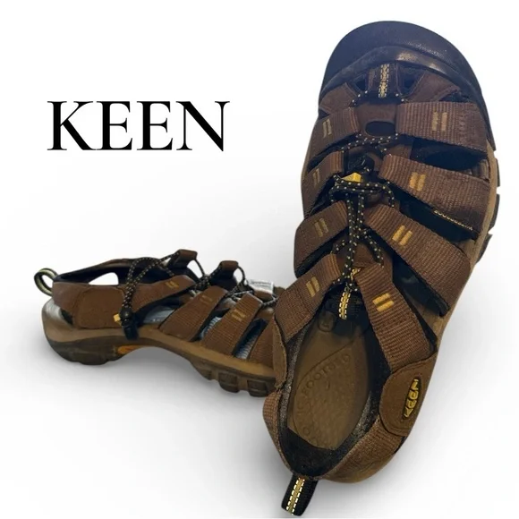 KEEN Newport H2 Brown Rugged Sport Sandals Men’s US 8.5 Trail Outdoor Hiking