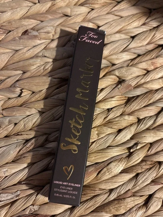 Too Faced Sketch Marker Liquid Eyeliner – Brown with Gold Accents