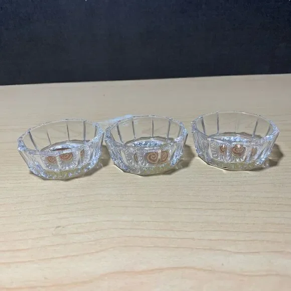 German Crystal Votive Holders Set of 3‎