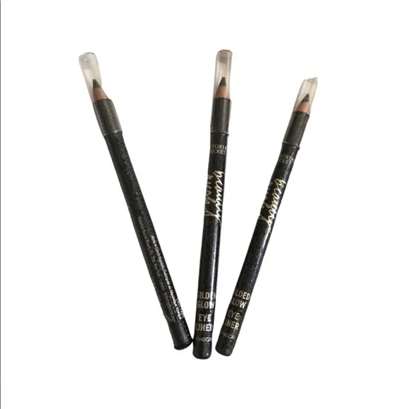 3 x Victoria's Secret glitter shimmer glow eyeliner black