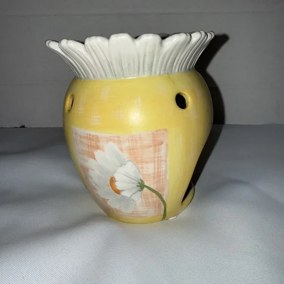 Yankee Candle Sunflower‎ Yellow Floral Ceramic Wax Warmer