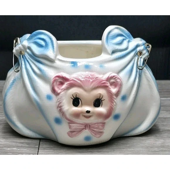 Vintage Pharma Japan Baby Diaper Planter - Soo Cute!‎