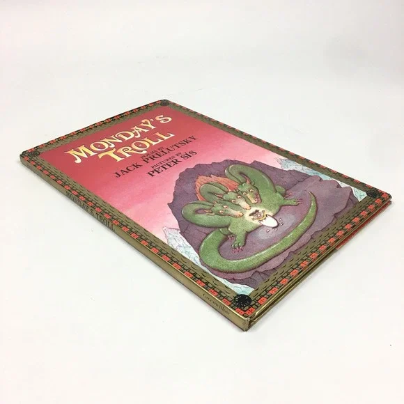 Mondays Troll First Edition Hardcover‎ Book Dust Jacket Jack Prelutsky Peter Sis