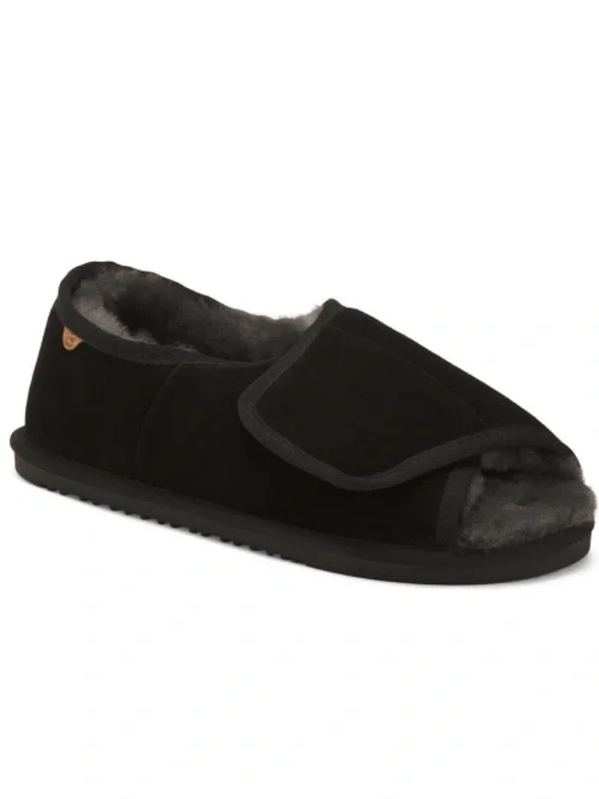 LAMO Suede Open Toe Slippers