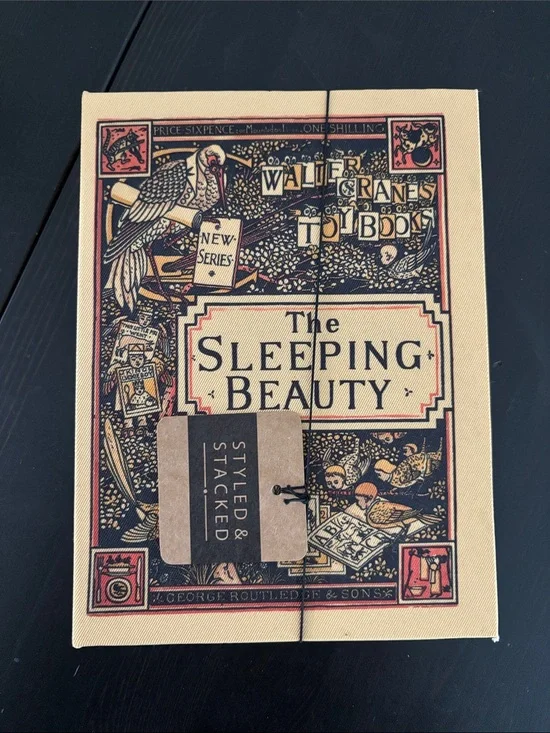The Sleeping Beauty Decorative Coffee Table Book Box — Cream & Black