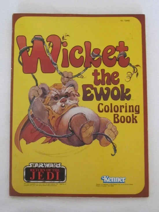 1983 Star Wars - Return of the Jedi Coloring Book: Wicket the Ewok