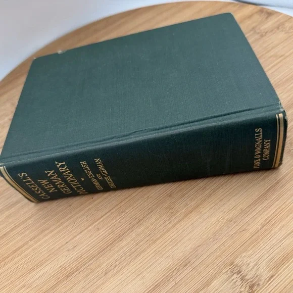 1939 Vintage‎ Blue & Gold Hardcover CASSELL'S NEW GERMAN & ENGLISH DICTIONARY