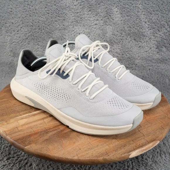 OLUKAI Kaholo Men's Size 12 Athletic Sneakers Gray Navy Blue