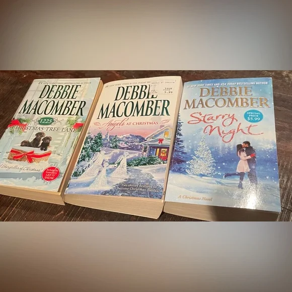 Debbie Macomber set of paperback Christmas books.