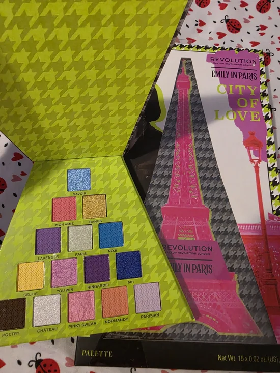 Revolution  Emily in Paris City of Love Bright Neon & Jewel Eyeshadow Palette