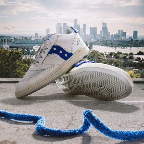 Maybe Tomorrow x Saucony Jazz Court sneakers Varsity royal blue low top 7 NWOB
