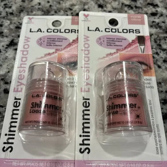 NEW L.A. Colors 2 Pack Lollipop Shimmering Loose Eyeshadow C62199 Free Ship