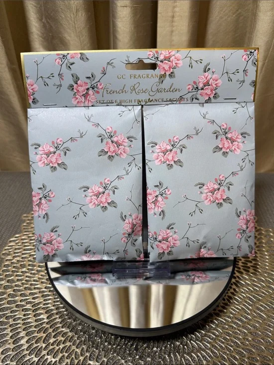 GC Fragrance French Rose Garden High‑Fragrance Sachets – Set of 6 (20g Each)