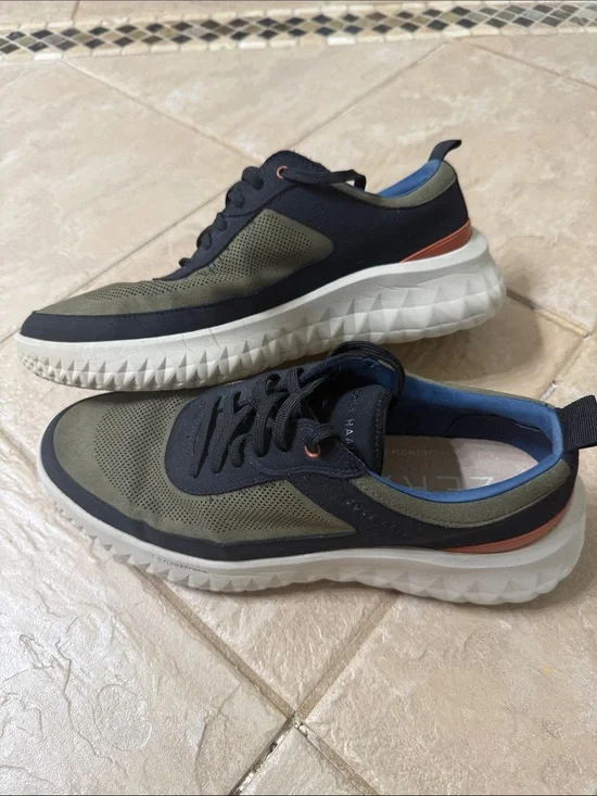 Men's Cole Haan Olive and Black Lightweight Casual Sneakers