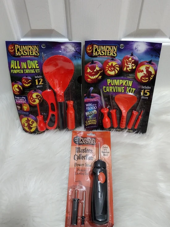 New Lot Halloween Bundle Pumpkin Carving Kits And Power Saw