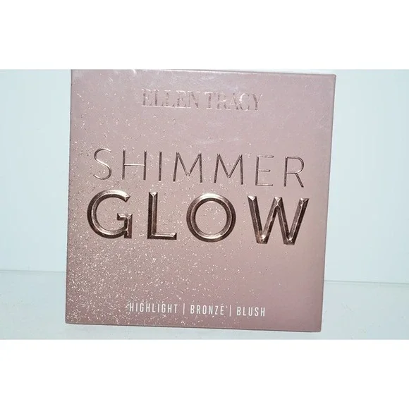 ELLEN TRACY Shimmer Glow Highlight Bronze Blush Makeup Palette