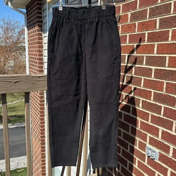 Vintage Retro Clothing Black Corduroy Pants Men's Large