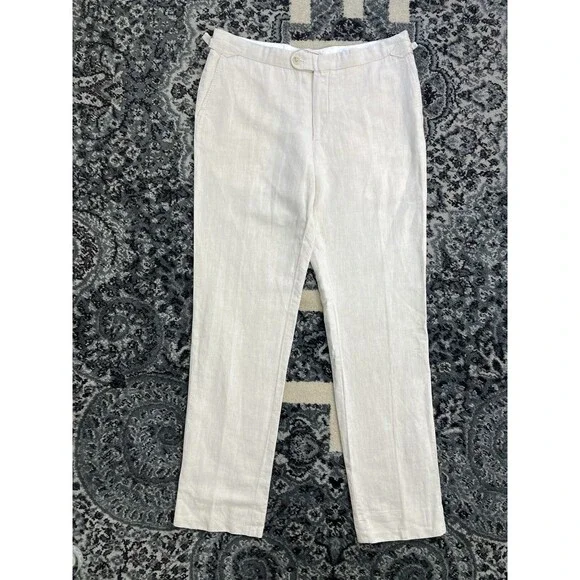 Suitsupply Brentwood Men’s Linen Trousers Classic Pants Size 50