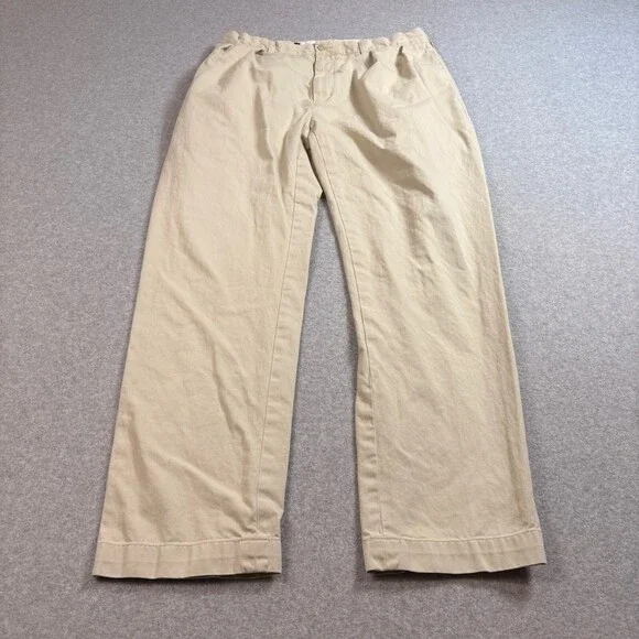 Polo Ralph Lauren Pant Men 35x32 Tan Ethan Pleated Academia Heritage Capsule Y2K